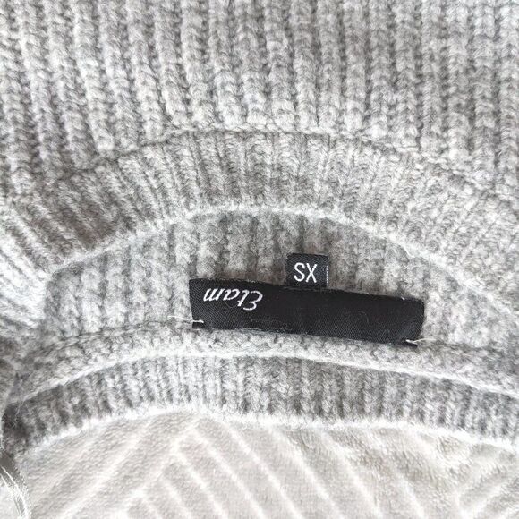 Etam cable knit sweater with puff sleeves grey XS @K - Picture 6 of 12